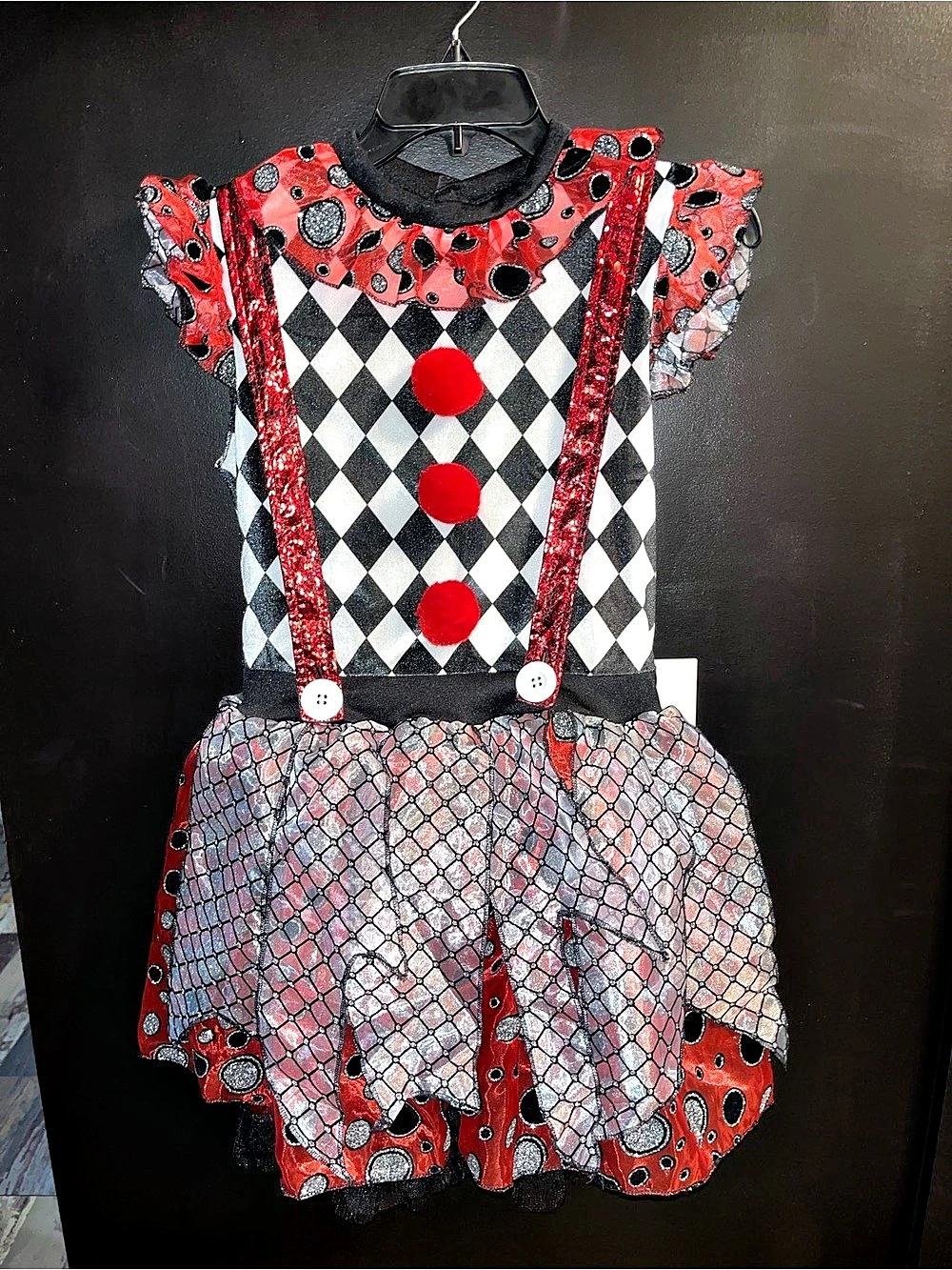 Spirit Harlequin Costume Dress Medium Like New